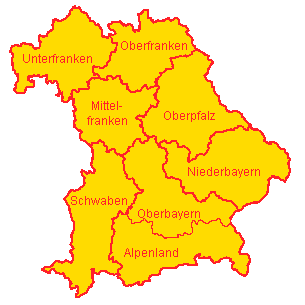 Der Landesverband Bayern mit seinen 8 Bezirksverbänden